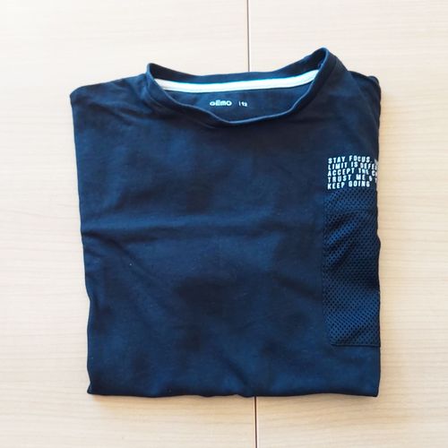 T-Shirt Garçon Taille 12 Ans Marque Gemo Couleur Noir