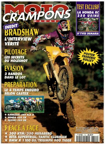 Moto Crampons N°112 : Honda Rc 250 - Interview Brashaw - Poster Frederic Bolley
