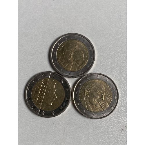 Lot De 3 Pieces De 2€ Rares