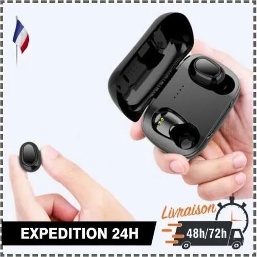 TWS Bluetooth Ecouteur 9D Stéréo Sans Fils Casque Android IOS Universel
