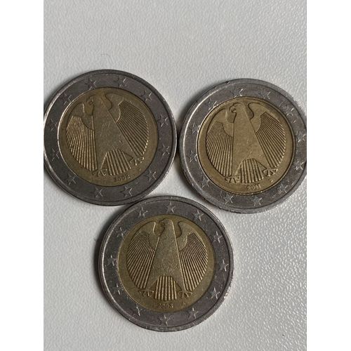 Lot De 3 Pieces De 2€ Rares