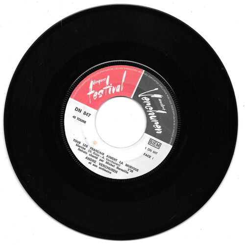 André Verchuren : Tous Les Français Aiment La Musique / La Fanfare Municipale [Vinyle 45 Tours 7"]