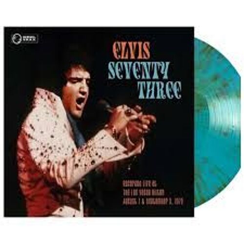 Elvis Presley Seventy Three Las Vegas Hilton 3 Septembre 1973 Closing Night Soundboard / Audience Blue Splatter Vinyls 2 Lps Sous Blister 24 Titres Édition Très Limitée 150 Exemplaires Reeltrax Rare