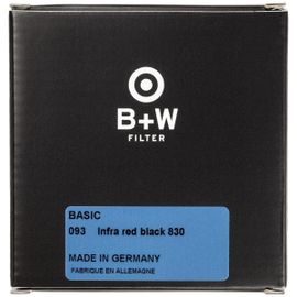B+W Filtre Infrarouge Black Red 830 Basic 62mm