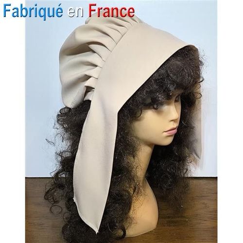 Coiffe De Lavandière Ecru, Coiffe Medievale, Moyen-Age Pour Soirée Déguisée, Fete Médiévale, Reconstitution