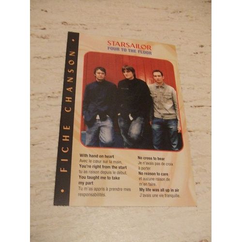 Fiche Chanson Starsailor