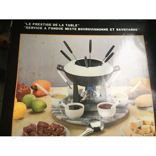 Appareil à fondue "TRADITION" en MARBRE-MIXTE BOURGUIGNONNE/ SAVOYARDE