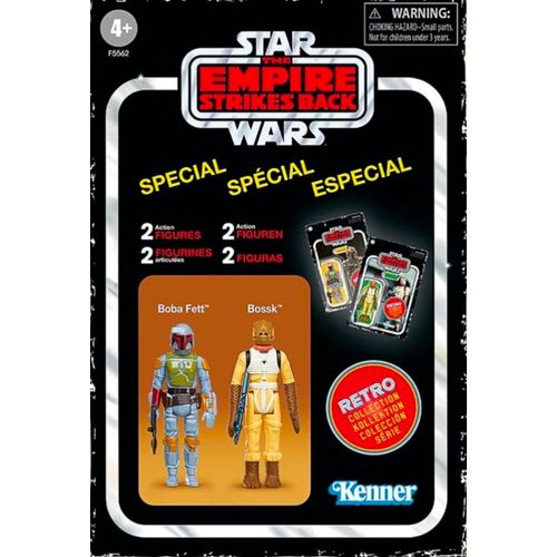 Star Wars / Hasbro --- Bounty Hunter Action Figures Retro Collection / Spécial Edition --- Boba Fett + Bossk --- / Collector