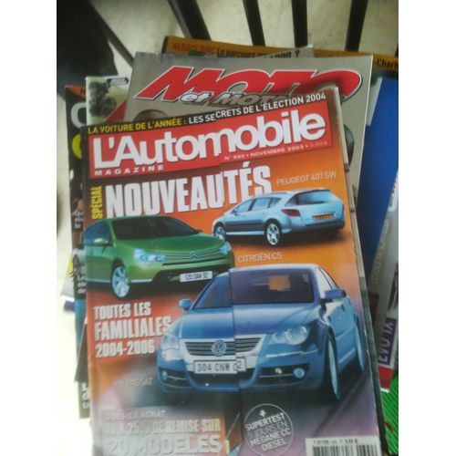 L'automobile Magazine 690 De 2003 Volvo S40 2.4 Bva Optimum,Toyota Corolla 115 D4d Linea Terra Pack,Bmw 530ia Pack Confort,C2 1.1i Pack,Twingo 1.2 Ex,Alfa 166 Jtd 175 Distinctive,Megane Estate,Laguna