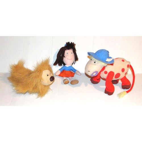 Peluche Le Manege Enchante Pollux Ortf Lot 3 Doudou Le Chien Pollux Azalée Jemini Et Margotte