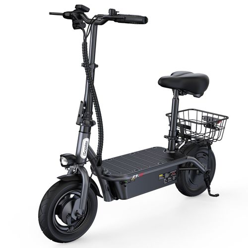 Trottinette Électrique Iscooter F3 - Moteur 1000 W - Batterie 48 V 13 Ah - Pneus 10 Pouces - Autonomie De 55 À 60 Km Avec Siège - Vitesse Maximale 45 Km/H - Freins Sur Moyeu