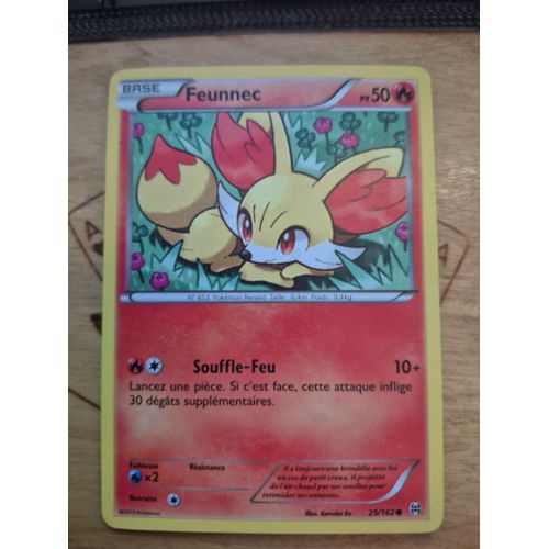 Carte Pokémon Feunnec 25/162 (Fennekin)