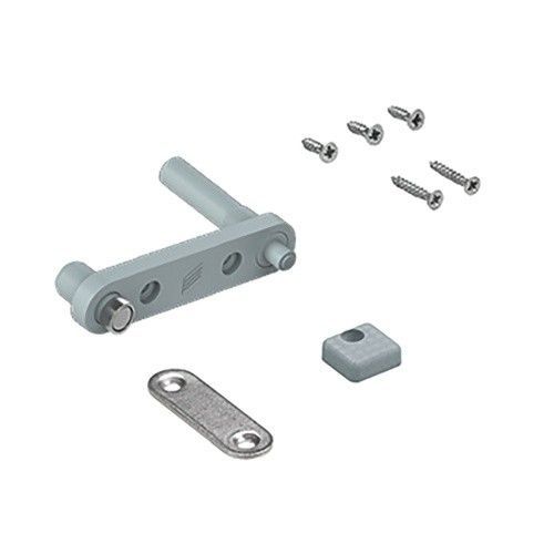 Maintien magnétique de porte - à visser - Push - noir - Wing Line S HETTICH