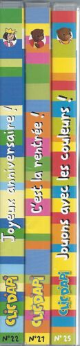 Clic D'api 22 - 3 Cd-Rom: Joyeux Anniversaire - Jouons Avec Les Couleurs - C'est La Rentrée - Pomme D'api - Bayard