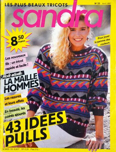 Magazine Tricot "Sandra" N° 33 (Avril 1987)
