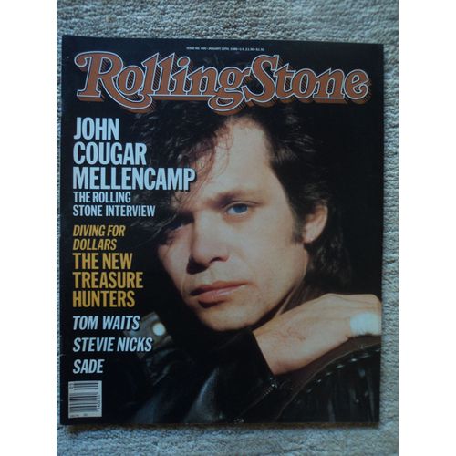 John Cougar Mellencamp Rolling Stone Magazine Numéro 466 Janvier 1986- Edition Usa