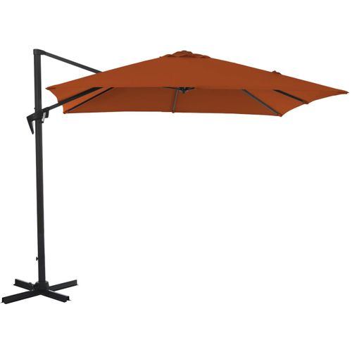 Parasol Déporté Carré En Aluminium 3x3m Roma