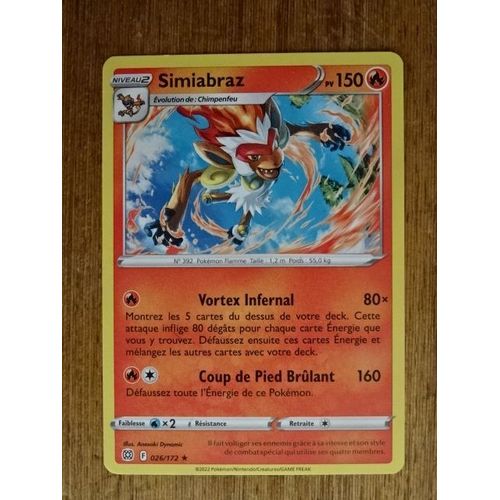 Carte Pokemon Simiabraz 150 Pv 026/172 - Stars Etincelantes -