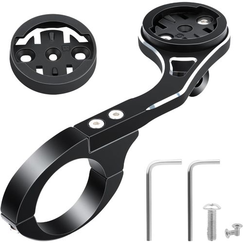 Bike Mount For Garmin And Bryton Gps Bike Computer,Bike Accessories Compatible With Gopro/Bike Lights Fits,31.8mm Stainless Steel Handlebar Mount (Black)
