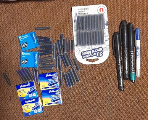 3 Stylo Plume Et 72 Cartouches