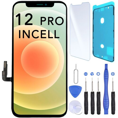 Ecran Remplacement Pour Iphone 12 Pro Avec Joint D'ecran, Verre Trempe + Outils