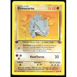 Carte Pokémon Rhinocorne 61/64 [Premiere Edition 1] - Jungle Wizards (Vf)