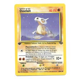 Carte Pokémon Osselait 50/64 [Premiere Edition] - Jungle Wizards (Vf) - Une Petite Marque Sur Le Haut De Carte.