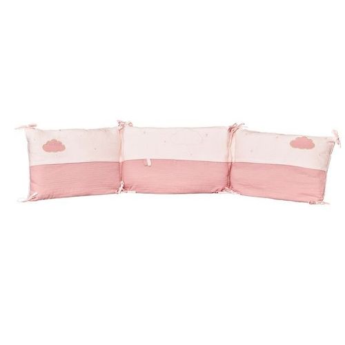 Sauthon Baby Déco - Tour De Lit Rose Lily Poudrée 120x60 Cm