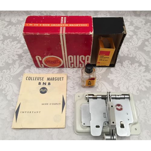 ANCIENNE COLLEUSE DE FILM MARGUET BNB 8 / 9.5 / 16 m/m CINÉMA AUDIO BANDE VIDÉO