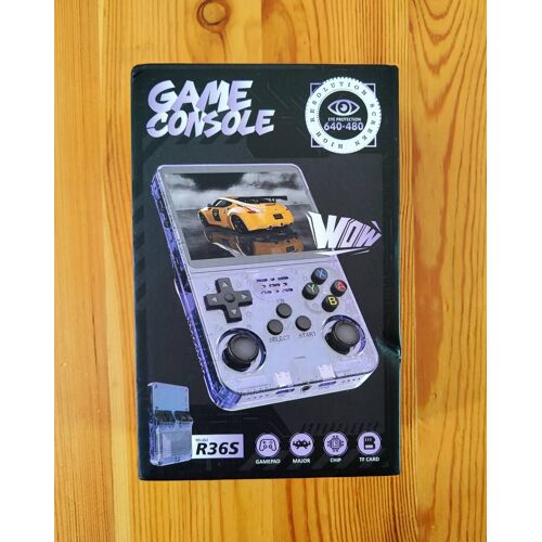 R36S Console de Jeux Portable, carte SD 64go + sacoche rigide de transport