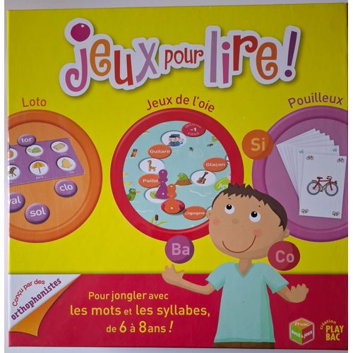 Jeux Pour Lire - Loto, Jeux De L'oie, Pouilleux - Pour Jongler Avec Les Mots Et Les Syllabes De 6 À 8 Ans