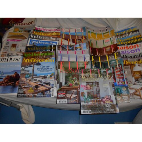 Lot De 36 Magazines Décorations Chez (Elle/Art Et Décorations/Maison Créative)