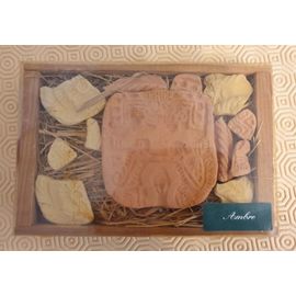 Diffuseur De Parfum En Terre Cuite - Motif Incas - Marque Terre Et Senteurs Des Apres - Ambre