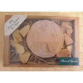 Diffuseur De Parfum En Terre Cuite - Motif Incas - Marque Terre Et Senteurs Des Apres - Bois D'épices