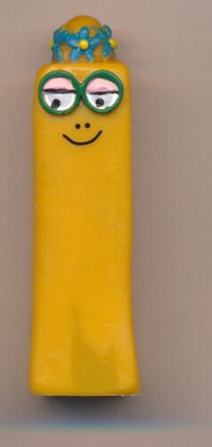 Figurine Plastoy Barbapapa, Lettre I Barbotine Orange, 4cm, Année 2007