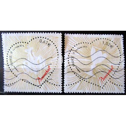 2014. Série Complète F4832 À F4833: Saint-Valentin - Coeurs Baccarat.