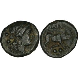 Grece Antique - Paestum / Poseidonia - Sextans - Cérès - Sanglier Bondissant - 218 Bc - 3.13 G. - Crawford 10/2 - 25-014