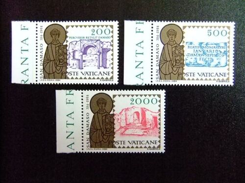 L 147 Vaticano 1984 / Xvi Cent. De La Muerte Del Papa San Damaso I / Yvert 767 / 769 Mnh