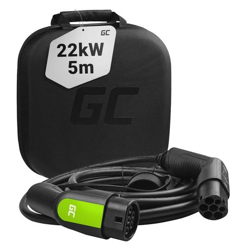 Cable De Charge Ev Phev 22kw Green Cell Type 2