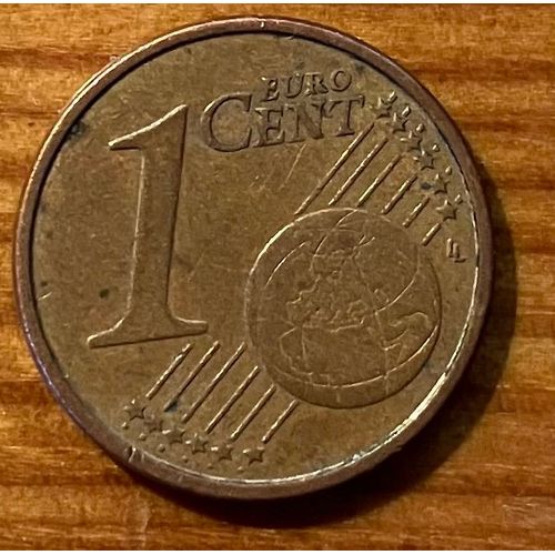 1 Cent 2002 Italie Occasion Très Rare