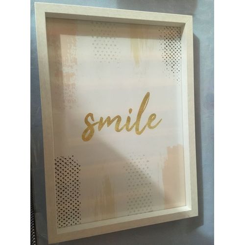 Cadre photo blanc avec rebord intérieur de 1,5 cm pour créations en relief