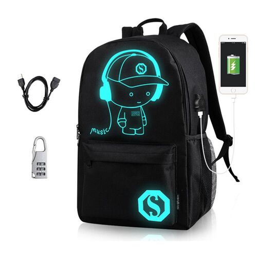Sac a Dos Scolaire Grand Sac Ecole Garcon Trousse Lycee Cartable Garçon Sac a Dos Enfant Lumineux Cartable Ado Fille Sac De