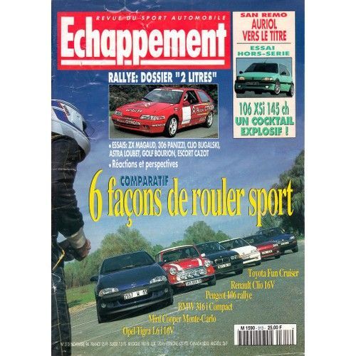 Echappement 313 De 1994 Opel Tigra 1.6i 16v,Mini Cooper Monte Carlo,Peugeot 106 Rallye,Bmw 316i Compact,Clio 16v,Toyota Fun Cruiser,Peugeot 106 Xsi,Fiat Cinquecento Sporting,Volvo 850 T5 Sport,Golf Gt