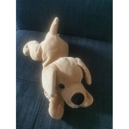 Doudou Peluche Chien Marron Allongé Simba Nicotoy