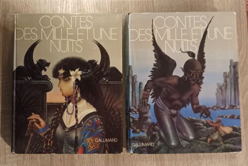 Contes Des Mille Et Une Nuits - Contes Arabes Traduits Par Antoine Galland - Illustré Par Gustave Doré, Riou, Bertall Etc..Collection "Le Rayon D'or" Editions Gallimard 1979 / En 2 Tomes