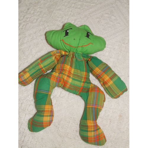 Grenouille A Carreaux Vert Orange