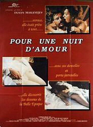 Affiche 120 X 160 Du Film "Pour Une Nuit D' Amour" De Dusan Makavejev .