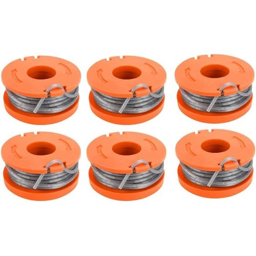 Lot de 6 bobines de Fil compatibles avec débroussailleuse Mac Allister MGTP18Li et WG150, WG151