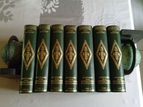 Jules Michelet : ""Histoire De La Révolution Française""; En 7 Volumes Chez Jean De Bonnot - 1974 - Sous Reliure Plein Cuir - Histoire De France - Révolution De 1789