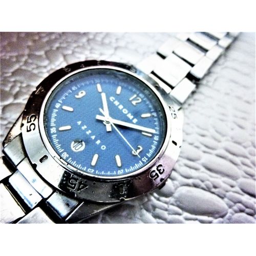 Chrome Azzaro Paris Montre Homme 2000 Anq1096
